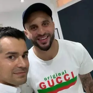 Dr Hadi Rajabi with Kyle Walker